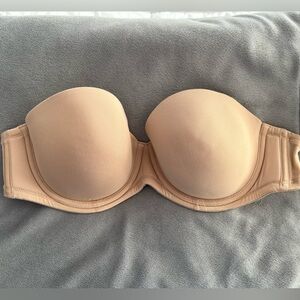Wacoal Nude Strapless Bra Size 34D